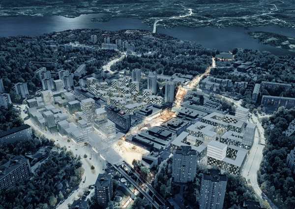 Visionsbild Farsta Centrum